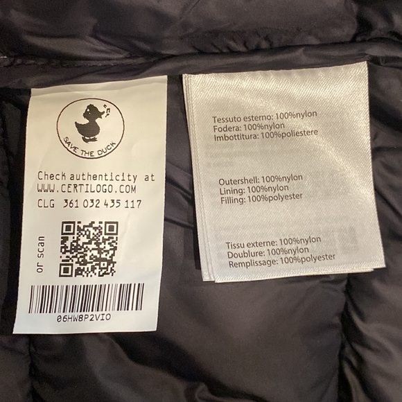 Save The Duck Ultra Light Jacket Size L - Picture 8 of 8